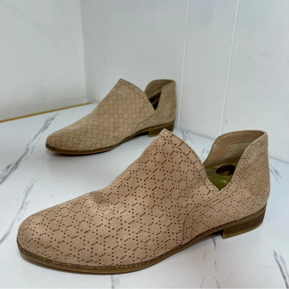 Dr. Scholl's Rate Cream Comfort Ankle Booties with Textured Pattern Size 10M